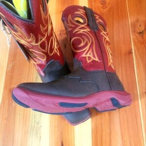 Durango Red and Brown Winter Boots